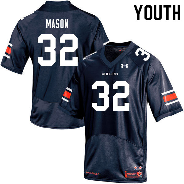 Youth #32 Trent Mason Auburn Tigers College Football Jerseys Sale-Navy